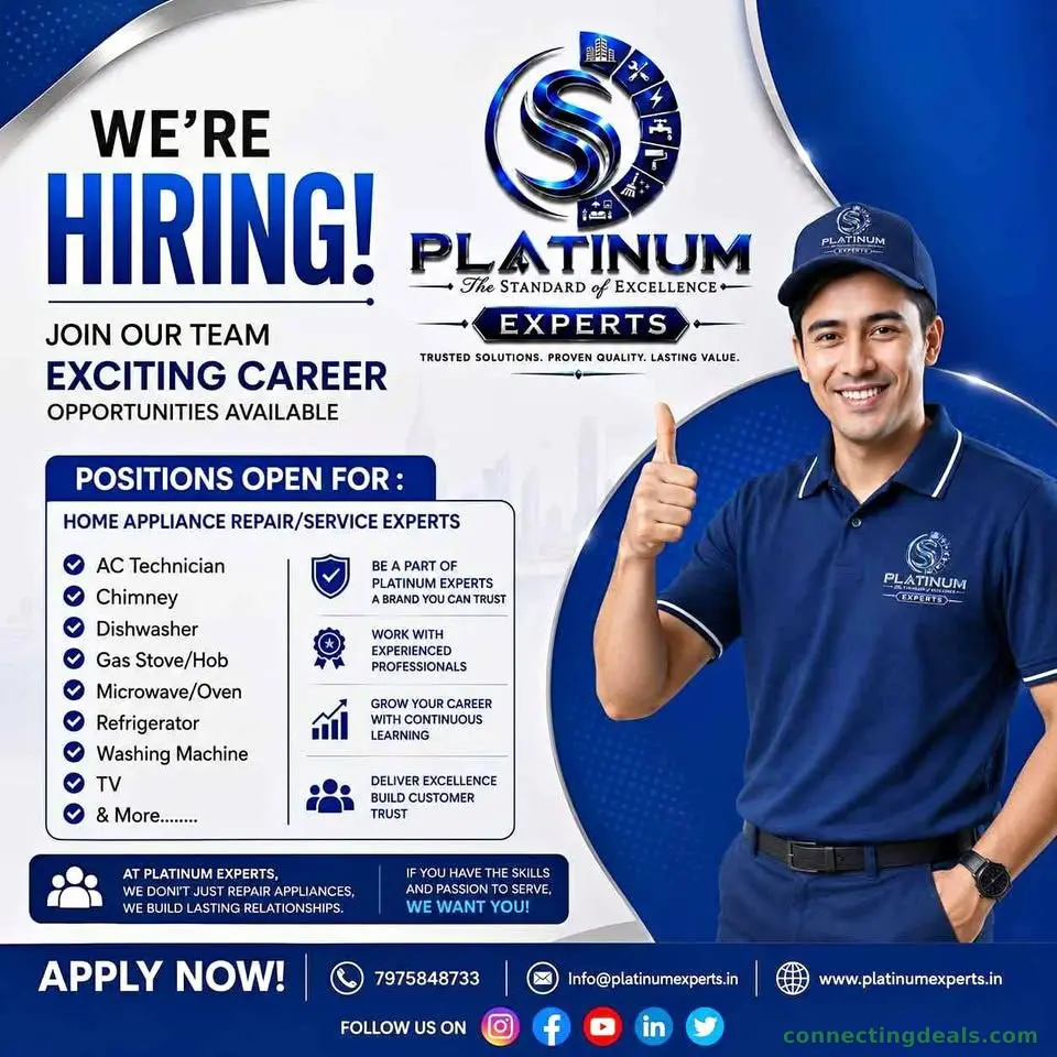 Platinum Experts Home Appliance Repair Technician